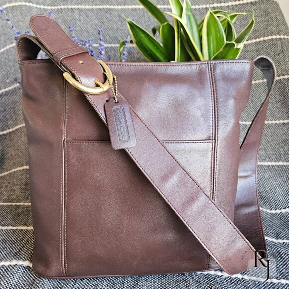 Coach Handbags - Coach Vintage - Soho Erickson Bucket Bag 4169, Mahogany - United States 1990s